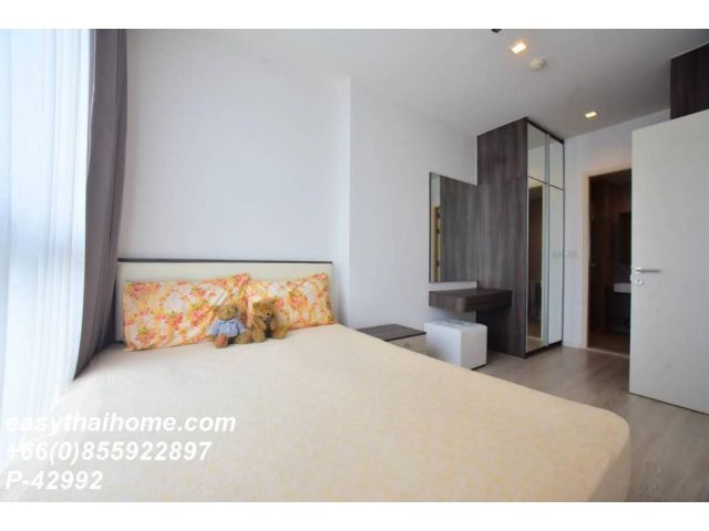 P-42992 วิวเมืองสวย! ควินน์ รัชดา 1 นอน 18,000 บาท ใกล้ MRT สุทธิสาร | Line Id @easythaihome | 085-592-2897