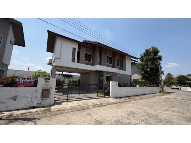 บ้านเดี่ยวแปลงใหญ่ 80 ตร.วา วิวคลอง หมู่บ้านเดอะธาราซ.พระยาสุเรนทร์ 35 รามอินทรา 109 ใกล้โรงเรียนโสมาภาพัฒนา