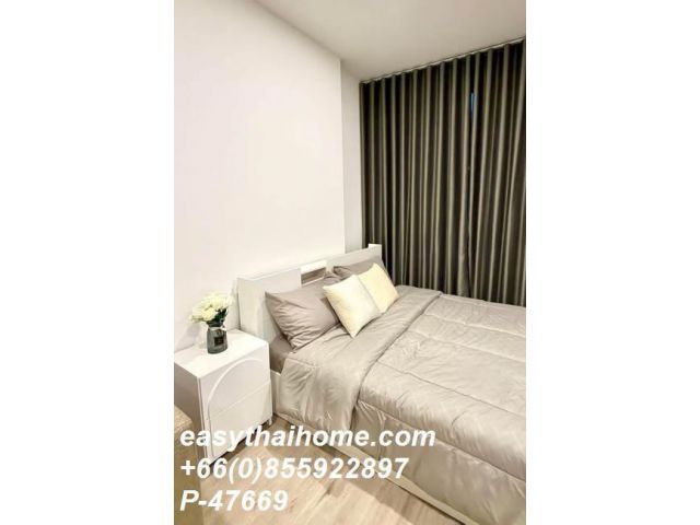 P-47669 วิวเมืองสวย! The Rich Rama 9 ใกล้ Airport Link หัวหมาก พร้อมเฟอร์ฯครบ 16,000 บาท Line Id: @easythaihome