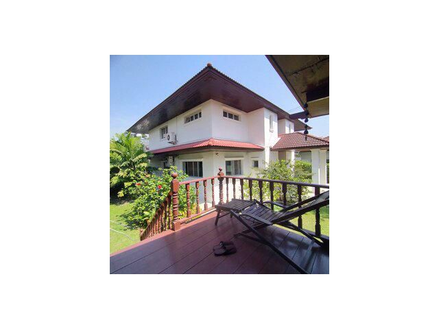 ขายบ้านเดี่ยว หมู่บ้านเมืองเอก รังสิต บ้านหลังใหญ่ สภาพดี หลังบ้านติดริมน้ำ