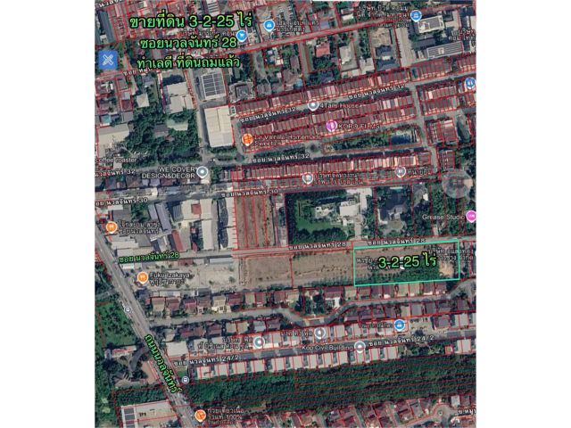 R69-48ขายที่ดิน 3-2-25 ไร่ ย่านถนนนวลจันทร์ ซอยนวลจันทร์ 28 ถนนซอยกว้าง ทำเลดี ที่ดินถมแล้ว เงียบสงบ ที่ดินแปลงนี้อยู่ใกล้ถนนเลียบทางด่วน ถนนประดิษฐ์