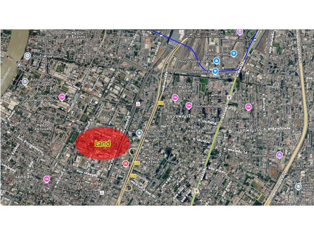 ขายที่ดินพระราม 6 ทำเลศักยภาพดี ใจกลางกรุงเทพฯ
