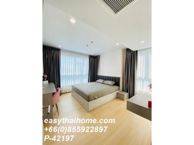 P-42197 วิวแม่น้ำเจ้าพระยา! ศุภาลัย ริวา แกรนด์ 2 ห้องนอนหรู 40,000 บาท ใกล้ Iconsiam Line Id: @easythaihome 085-592-2897