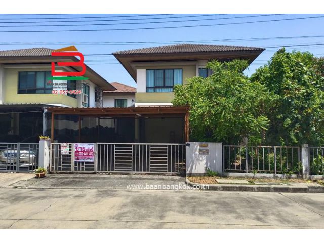 บ้านแฝด หมู่บ้าน พร้อมพัฒน์ ไพร์ม รามอินทรา (ซอยหทัยราษฎร์ 39) เนื้อที่ 60 ตรว. แขวงสามวาตะวันตก เขตคลองสามวา