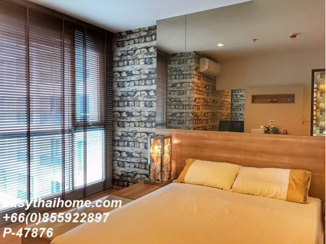 P-47876 วิวเมืองสวย! ริทึ่ม สาทร 1 นอน ชั้นสูง ใกล้ BTS สะพานตากสิน  27,000 บาท Line Id: @easythaihome 085-592-2897