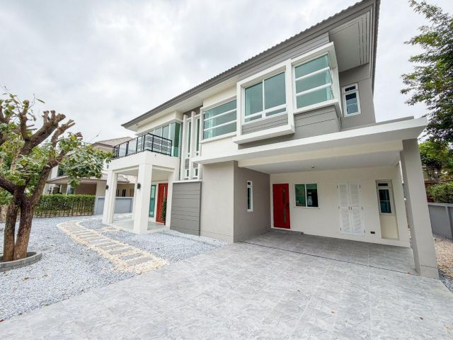 ขายบ้านเดี่ยว 2 ชั้น บางกอก บูเลอวาร์ด ราชพฤกษ์–พระราม 5–2 บ้านติดถนนราชพฤกษ์ ไม่ต้องเข้าซอย | หน้าบ้านไม่ชนใคร รีโนเวทใ