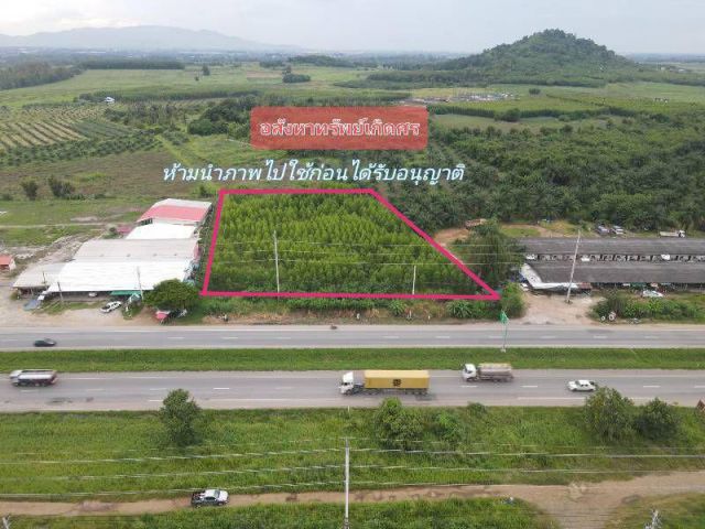 ขายที่ดินเนื้อที่ 4ไร่ 1งาน 12ตารางวา ติดทาง2ด้าน  หน้าติดถนน331กว้าง75เมตร ด้านข้างติดทาง111เมตร  ที่ดินเสมอถนนไม่ต้องถ
