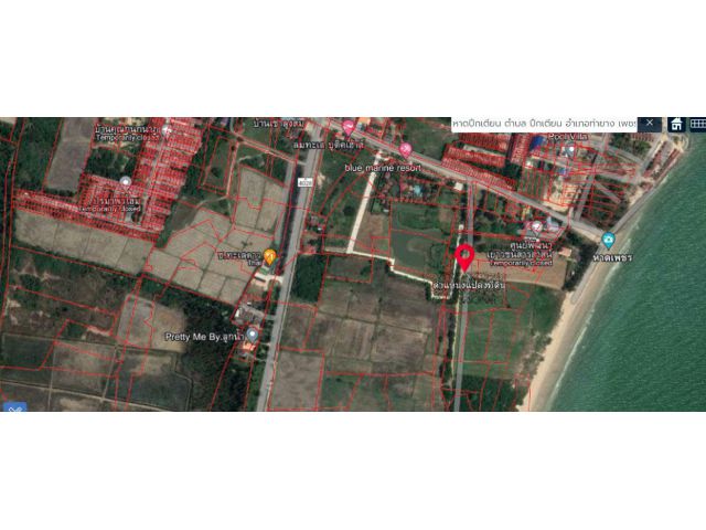 ขายที่ดินติดทะเล หาดเพชร ปึกเตียน พื้นที่ 15-1-50 ไร่ ไร่ละ 25 ล้านบาท รวมโอน