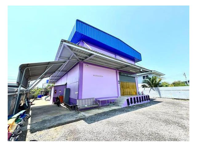 ขายโรงงานอาหาร เนื้อที่ 339 ตร.วา อยู่แถววัดกำพร้า บางหญ้าแพรก สมุทรสาคร ผังชมพู