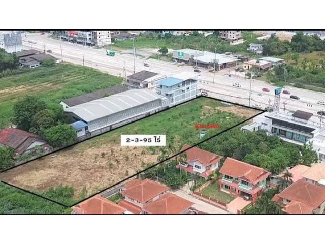 ขายที่ดิน 2-3-95 ไร่ ติดถนนสุขุมวิท บางเสร่ สัตหีบ ทำเลธุรกิจ เหมาะสร้างปั๊มน้ำมัน โชว์รูม โรงงาน ร้านค้า โกดังสินค้า