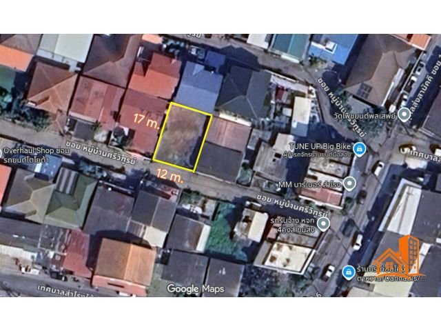 ที่ดิน 51 ตร.วา ซ.หมู่บ้านศรีวิฑูรย์ สำโรง สมุทรปราการ