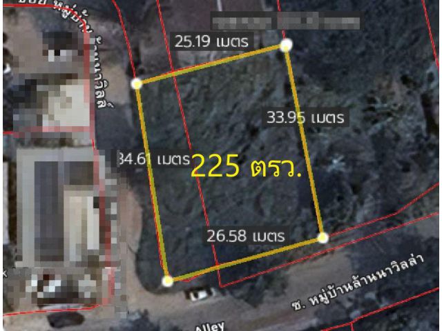 L658-ขายที่ดินเปล่า 225 ตรว. ใกล้แยกรวมโชค (ต.สันผีเสื้อ อ.เมืองเชียงใหม่ จ.เชียงใหม่)