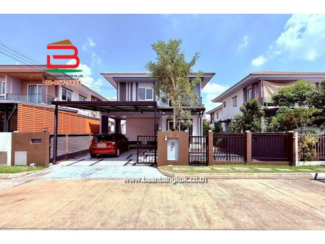 บ้านเดี่ยว โครงการ สราญสิริ ติวานนท์-แจ้งวัฒนะ 2 เนื้อที่ 52.8 ตรว. อ.เมือง ปทุมธานี