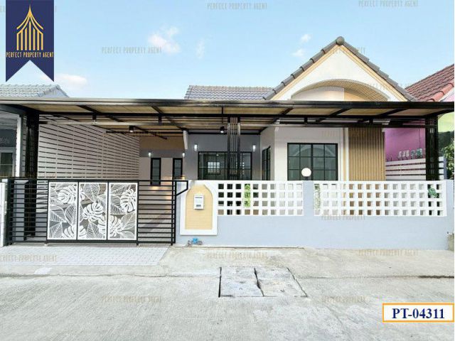 ขายบ้านนันทวัน 4 ทำเลดีมากผ่านปากซอยเพียง 100 เมตร เลียบวารี โคกแฝด หนองจอก พร้อมอยู่
