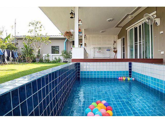 ขายบ้านเดี่ยว 2 ชั้น บ้านบึง ชลบุรี หมู่บ้านบูรพาเมาท์เท่น หลังมุม มีสระว่ายน้ำส่วนตัว