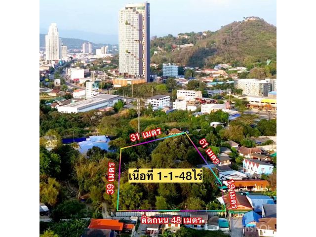 ที่ดินทำเลทองใจกลางศรีราชา เนื้อที่ 1-1-48ไร่ เหมา 17ล้าน ต.สุรศักดิ์ อ.ศรีราชา จ. ชลบุรี ที่ดินติดถนนแหลมท้าวเทวา ไซโล