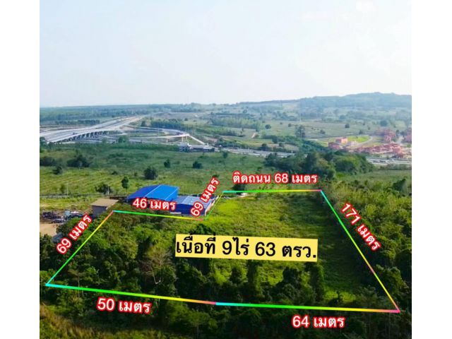 ที่ดินบางละมุงใกล้ถนน331 เนื้อที่ 9ไร่63ตรว. ไร่ละ 3ล้าน ต.เขาไม้แก้ว อ.บางละมุง จ.ชลบุรี ที่ดินติดกับบริษัทแอคเซนท์