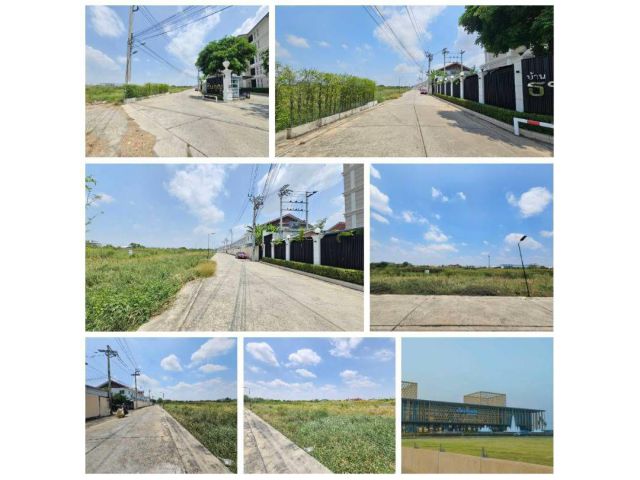 ขายที่ดิน ทำเลทอง ติดถนนคอนกรีต ใกล้สนามบินสุรรณภูมิ