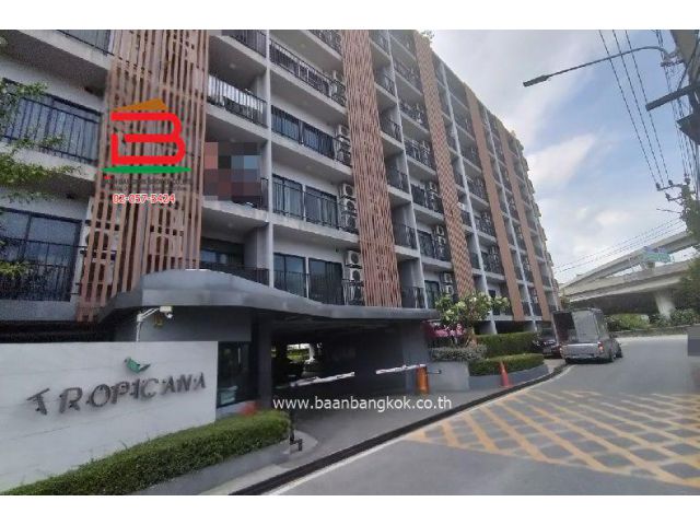 ห้องชุดคอนโด ทรอปิคาน่า เนื้อที่ 22.27 ตรม. ถนนสุขุมวิท อ.เมือง จ.สมุทรปราการ