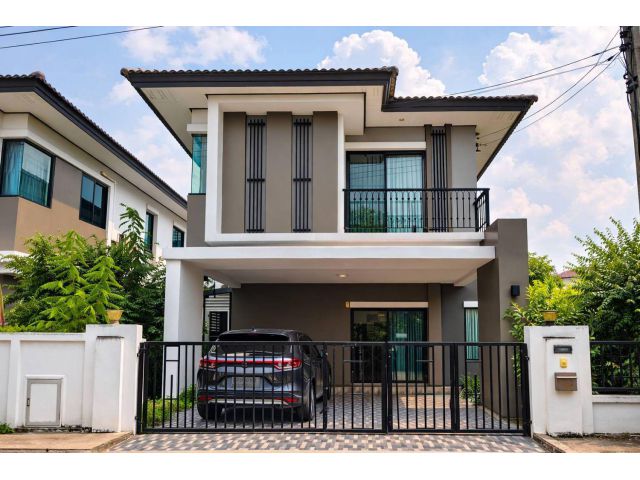 ลดราคาแล้ว!! บ้านแฝด 2 ชั้น บ้านฟ้ากรีนเนอรี่ ทิวา ปิ่นเกล้า-สาย5 เนื้อที่ 46.8 ตรว. มีสวนกว้างข้างบ้าน ราคาปรับเหลือ 4.75 ลบ.
