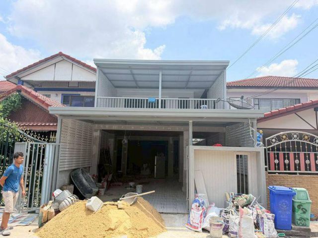หมู่บ้านพระปิ่น3 บางใหญ่ บ้านแฝด 2 ชั้น ต้นโครงการ ใกล้ทางด่วน มอเตอร์เวย์