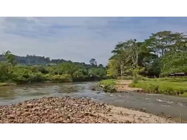 ขายที่ดินติดน้ำแม่วางตำบลแม่วินแม่วางมีที่งอกลานหาดพร้อมโอน