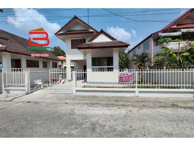 ที่ดินพร้อมบ้าน ขุมทรัพย์แลนด์ (ซอยราษฎร์อุทิศ 34) เนื้อที่ 53 ตรว. แขวงแสนแสบ เขตมีนบุรี