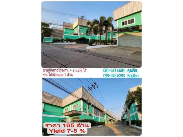 ขายกิจการ พร้อมผู้เช่าเต็มรายได้เดือนละ 1 ล้าน Mini Factory มินิแฟคตอรี่ ทุ่งครุ พระประแดง