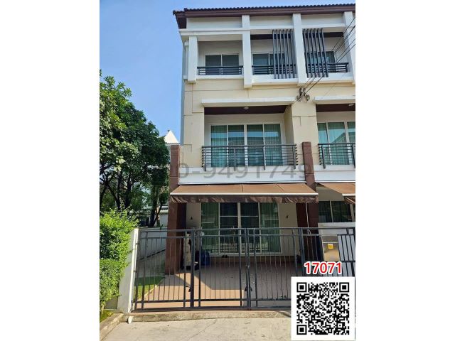 เช่า ทาวน์โฮม 3 ชั้น บ้านกลางเมือง หลังมุม เกษตร–นวมินทร์ (นวมินทร์ 70) ใกล้แฟชั่นไอร์แลนด์