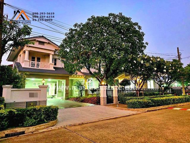 ม.มัณฑนา วัชรพล-รามอินทรา 1 บ้านเดี่ยวพร้อมเรือนรับรอง เนื้อที่ 106 ตร.ว. Renovate แล้วพร้อมอยู่ ร่มรื่น กว้างขวาง