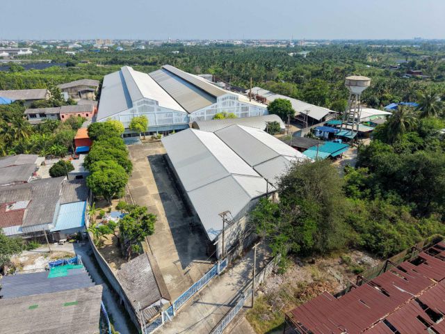 #ให้เช่าโรงงานอุตสาหกรรมพื้นที่สีม่วงอ้อมใหญ่ สามพราน เนื้อที่ 17 ไร่ พื้นที่ใช้สอยรวมกว่า 20,000 ตร.ม.