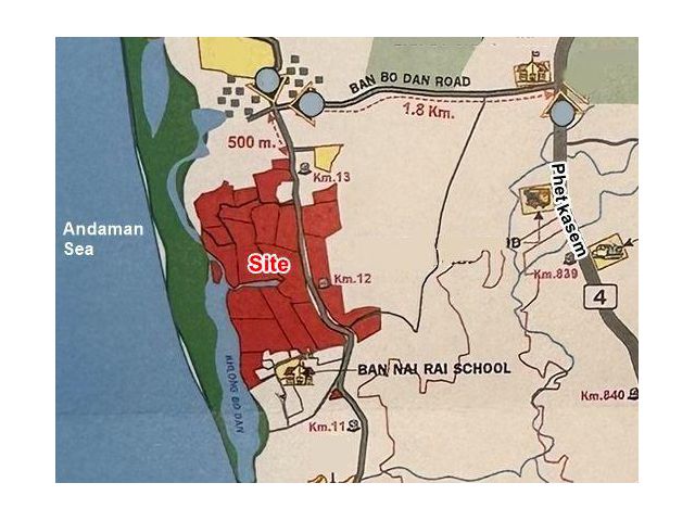 ที่ดินติดหาดบ่อดาน ผืนใหญ่ 603 ไร่ พังงา สำหรับผู้บุกเบิกโครงการใหญ่