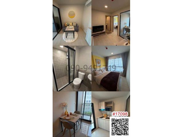 เช่า คอนโด D condo calm รามคำแหง 40 ชั้น 7 ใกล้ MRT สถานีรามคำแหง 34