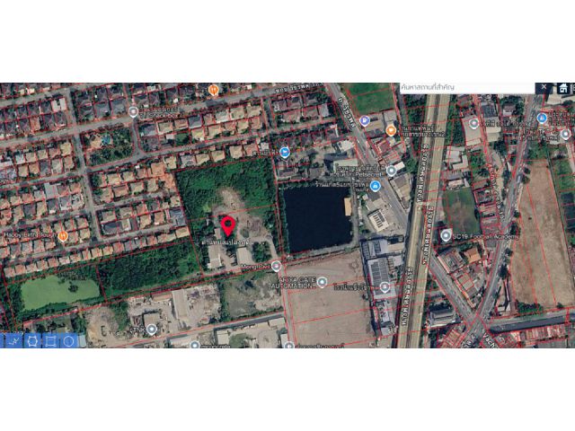 ขายที่ดิน 10 ไร่ ผังเมืองสีเหลือง ย.3-14 ตั้งอยู่ติดถนนสุขาภิบาล 5 ซอย 13 ห่างจากปากซอยถนนสุขาภิบาล 5 เพียง 200 เมตร เดิ
