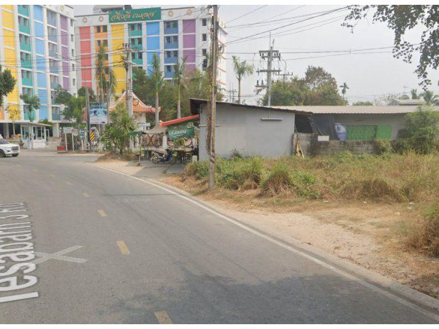 ขายที่ดินคลองกิ่ว 43 ตรว. ติดถนนซอยเทศบาล3 ใกล้ตลาดหัวกุญแจ-1กม. อ.บ้านบึง ชลบุรี