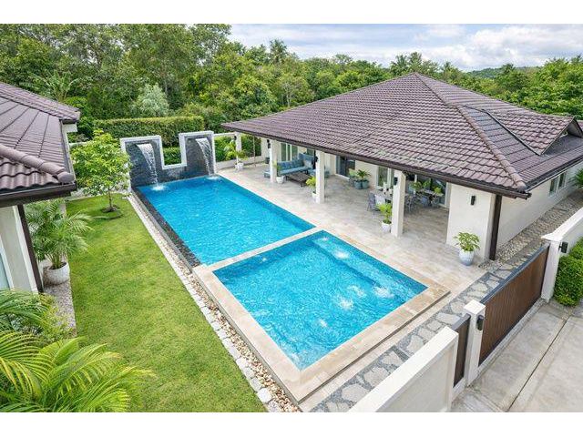 พรีเมียม ทำเลศักยภาพ ห้วยใหญ่ เช่า Pool Villa บ้านเดี่ยวหรู สไตล์โมเดิร์น 6 นอน 7 น้ำ ใกล้ตลาดห้วยใหญ่ 900ม.215 ตร.ว. 60
