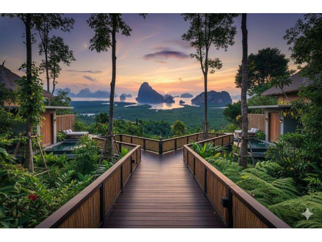 ที่ดินขนาดใหญ่แปลงสุดท้ายในทำเลที่ดีที่สุดของเสม็ดนางชี ซึ่งเป็นจุดชมวิวดวงอาทิตย์ขึ้นระดับโลก