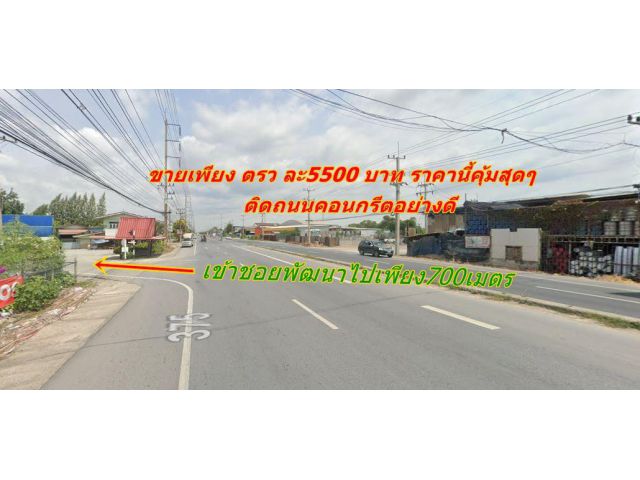 ขายที่ดิน200 ตรว ขายเพียง ตรว ละ 5500 บาท ในชอยพัฒนาใกล้ถนนหลักบ้านแพ้ว-พระประโทนเพียง 700เมตร