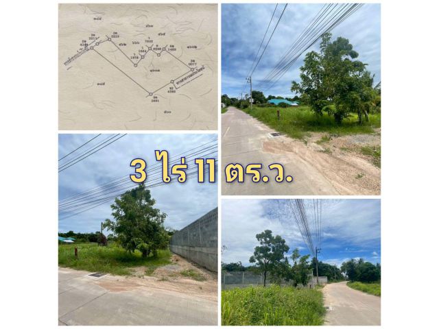 ที่ดิน 3 ไร่ 11 ตร.ว. หนองข้างคอก ชลบุรี