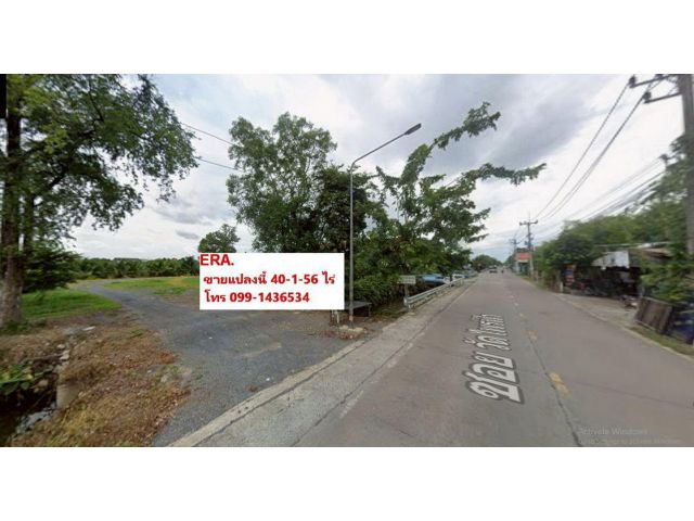 ขายที่ดินพร้อมสวนมะพร้าว ซอยวัดไพร่ฟ้า เนื้อที่ 40-1-56 ไร่  ต.บางเดื่อ  ปทุมธานี ขาย 280 ล้านบาท ใกล้ถนนราชพฤกษ์