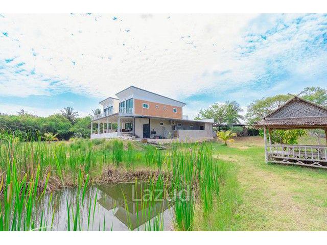 Unique Modern Loft Container Home for Sale on Massive 2-Rai Land Plot - Thap Tai Hua Hin
