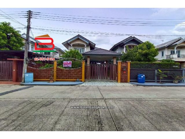 บ้านเดี่ยว หมู่บ้านนนทิชา ลำลูกกา-คลอง 8 (เฟส 1) (ทางไปวัดดอนใหญ่) เนื้อที่ 57.5 ตร.ว ใกล้ตลาดเจริญกัลป์ คลอง.8 ลำลูกกา