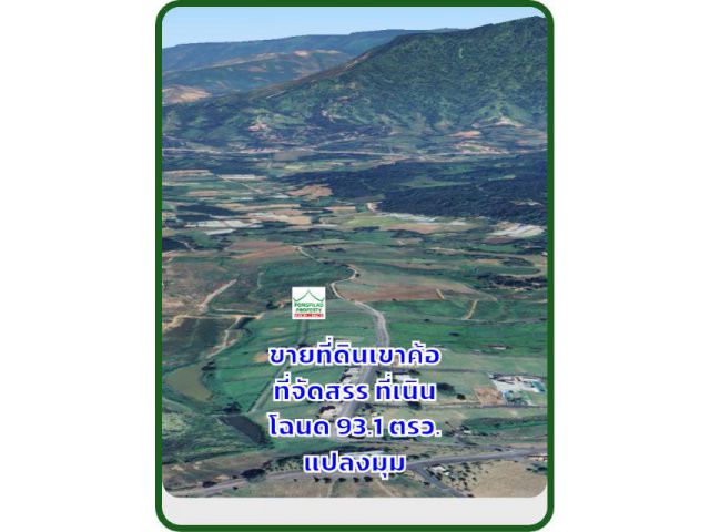 ขายที่ดินเขาค้อ ต่ำกว่าประเมิน 93.1 ตรว.ที่จัดสรร ที่เนิน