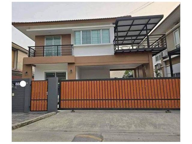 ให้เช่าบ้านเดี่ยว 3 ห้องนอน, 2 ห้องน้ำ, 1 ห้องครัวใน 1ครัวนอก เฟอร์ครบ โครงการเอโทล มัลดีฟส์ ปาล์ม บางนา-วงแหวน, กม7 (RH