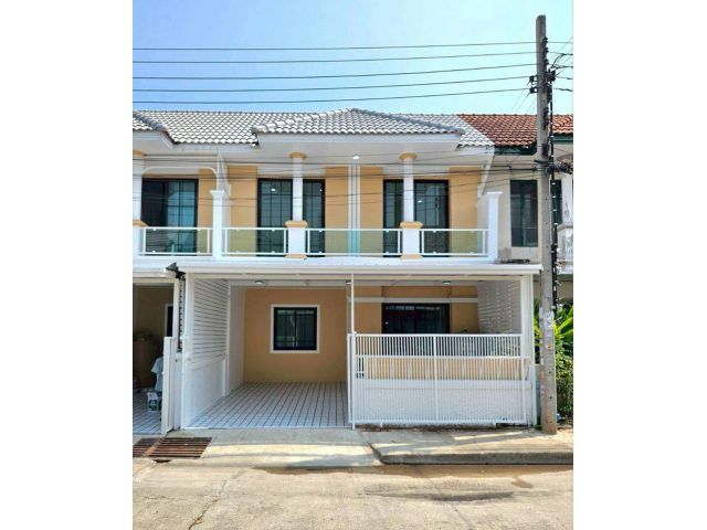 หมู่บ้านบัวทอง4 (คุณาภัทร) บางบัวทอง ทาวน์เฮ้าส์ 2 ชั้น ตกแต่งใหม่พร้อมอยู่บ้านสวย พร้อมเข้าอยู่ ฟรีเฟอร์นิเจอร์
