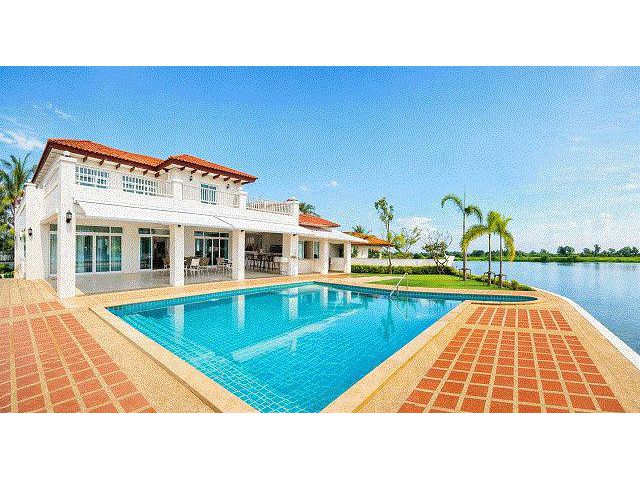 เซ็นทรัล มหาชัย 4.2 กม. 7 น้ำ 304 ตร.ว. 1216 ตร.ม. ตลาดมหาชัย2.64 กม. Pool Villa เช่าใหญ่หรู 5-7นอน 2 ชั้น Best Ocean Go
