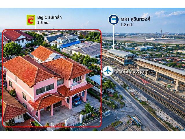 ร่มเกล้า1-7จอดรถได้ 2 ฝั่ง รวม 4 คัน สุวินทวงศ์ 26–30 บึงขวาง3 บ้านเดี่ยวหลังใหญ่ ใกล้ MRT สุวินทวงศ์ 1.2 กม. บ้านหันหน้