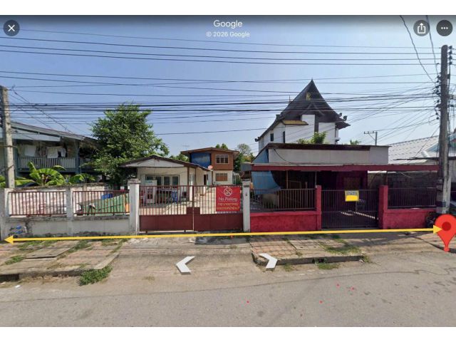 ขายบ้านพร้อมที่ดินติดถนนราชมรรคาพร้อมโอน