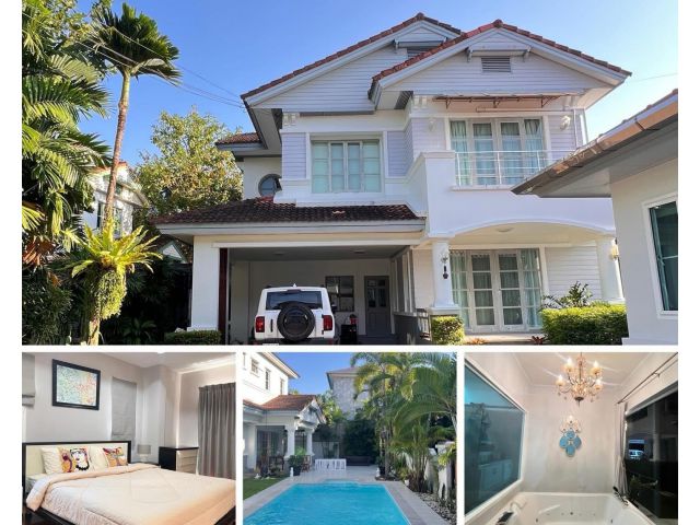 Land and house Park Chalong Pool Villa for rent