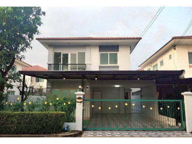 ขายถูก บ้านแฝด หมู่บ้านศุภาลัยวิลล์ ราชพฤกษ์-บางบัวทอง  รีโนเวทใหม่ทั้งหลัง 4 นอน 2 น้ำ